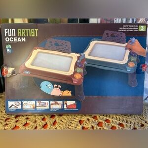 Kids' Interactive Drawing Board with Animal Shapes